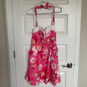 Pink Lilly Pulitzer Dress w/ Halter strap